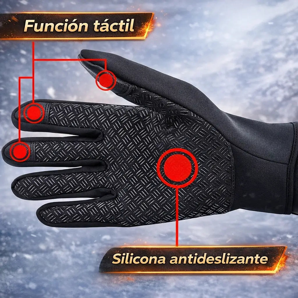 Guantes GripTech™ - Impermeables y táctiles para enfrentar el invierno de verdad