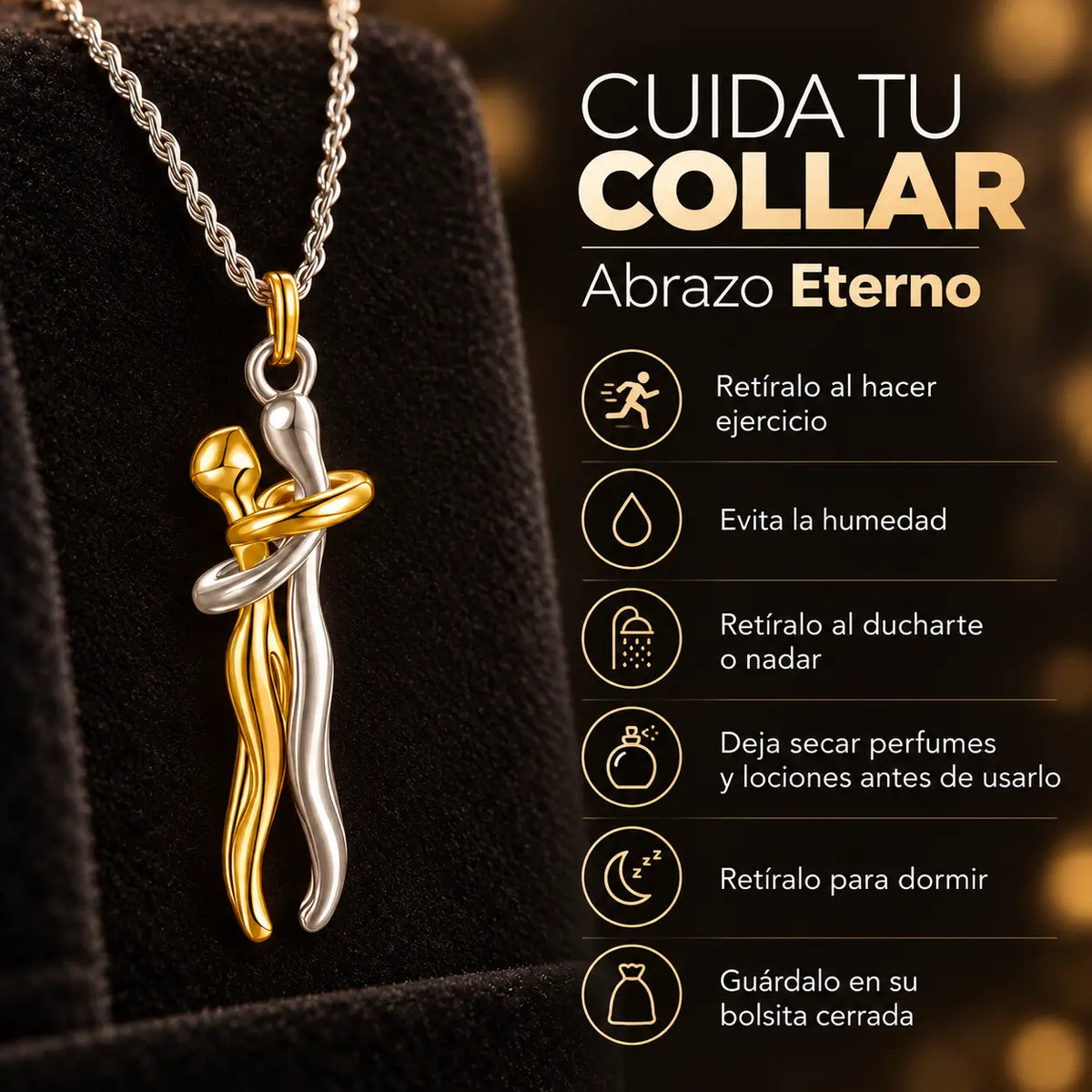 Abrazo Eterno – Collar que lleva el abrazo de quien amas contigo