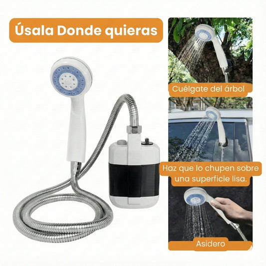 DuchaFlex: Adiós al baño hecho un desastre por tu mascota y a quedarte sin ducha en camping (agua al instante donde estés)