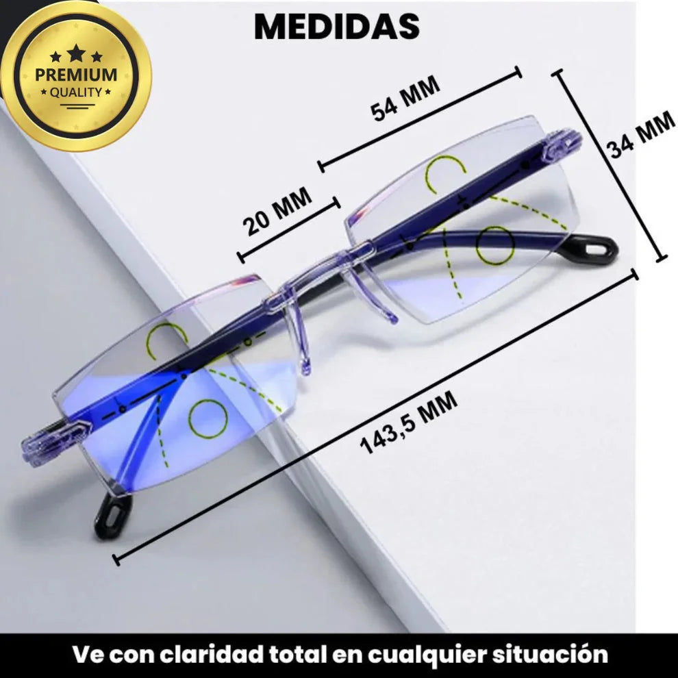 Lentes Sincera Infinity - Visión nítida y sin saltos de cerca, lejos y a media distancia.