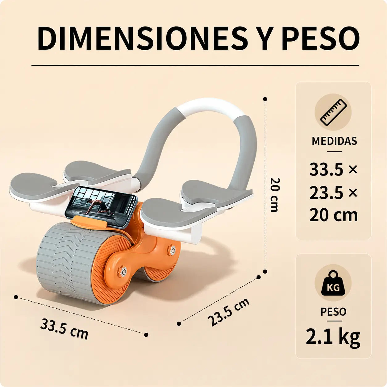 RollPro™ | Entrena el core sin lesionarte gracias al soporte acolchado