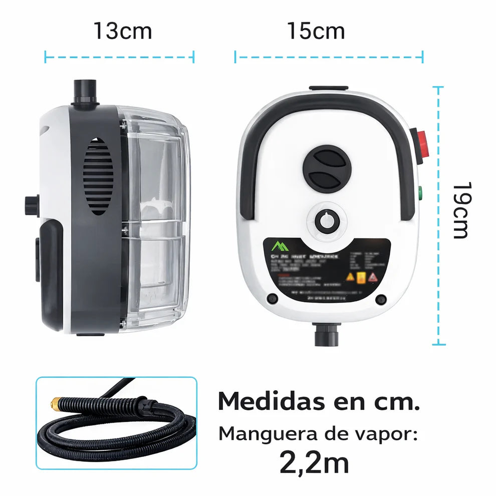 Limpiadora VaporClean Elite — Limpieza profunda al vapor para tu hogar y auto. Listo en 10 segundos.