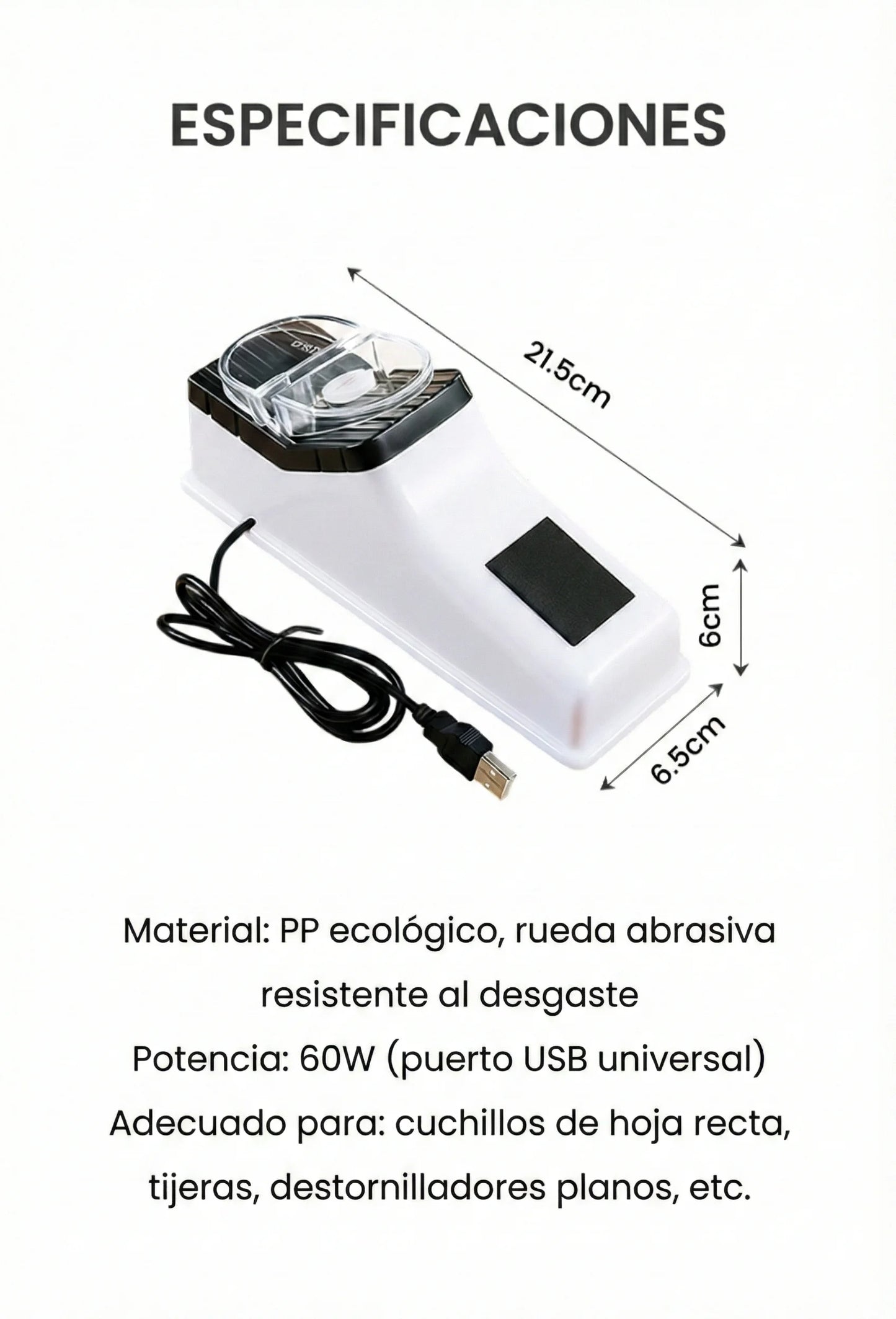 Afilador Electrico FiloPro – Afila tus cuchillos y tijeras en segundos desde casa
