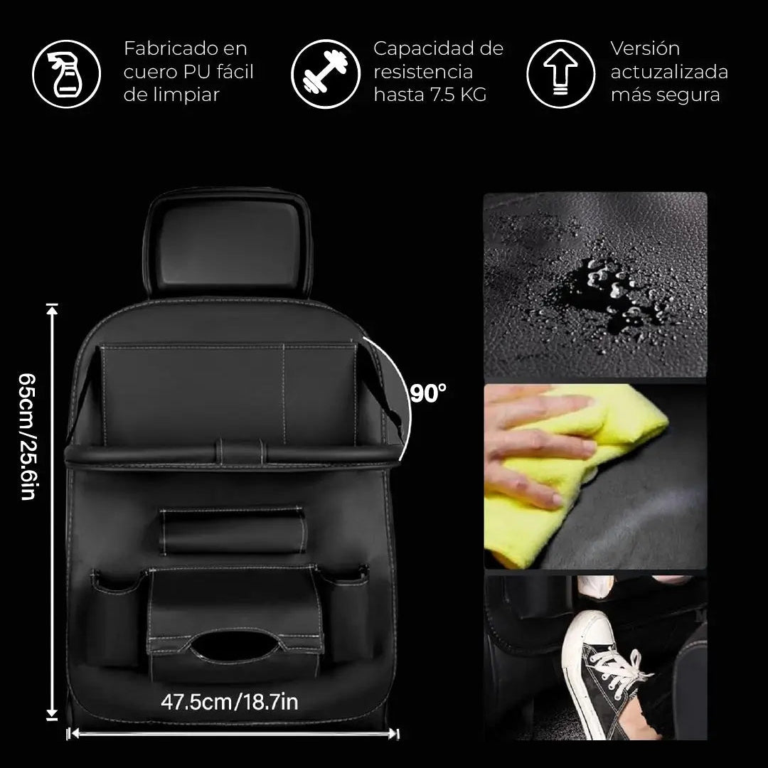 AutoMate Organizer - Orden real atrás + mesita lista para usar