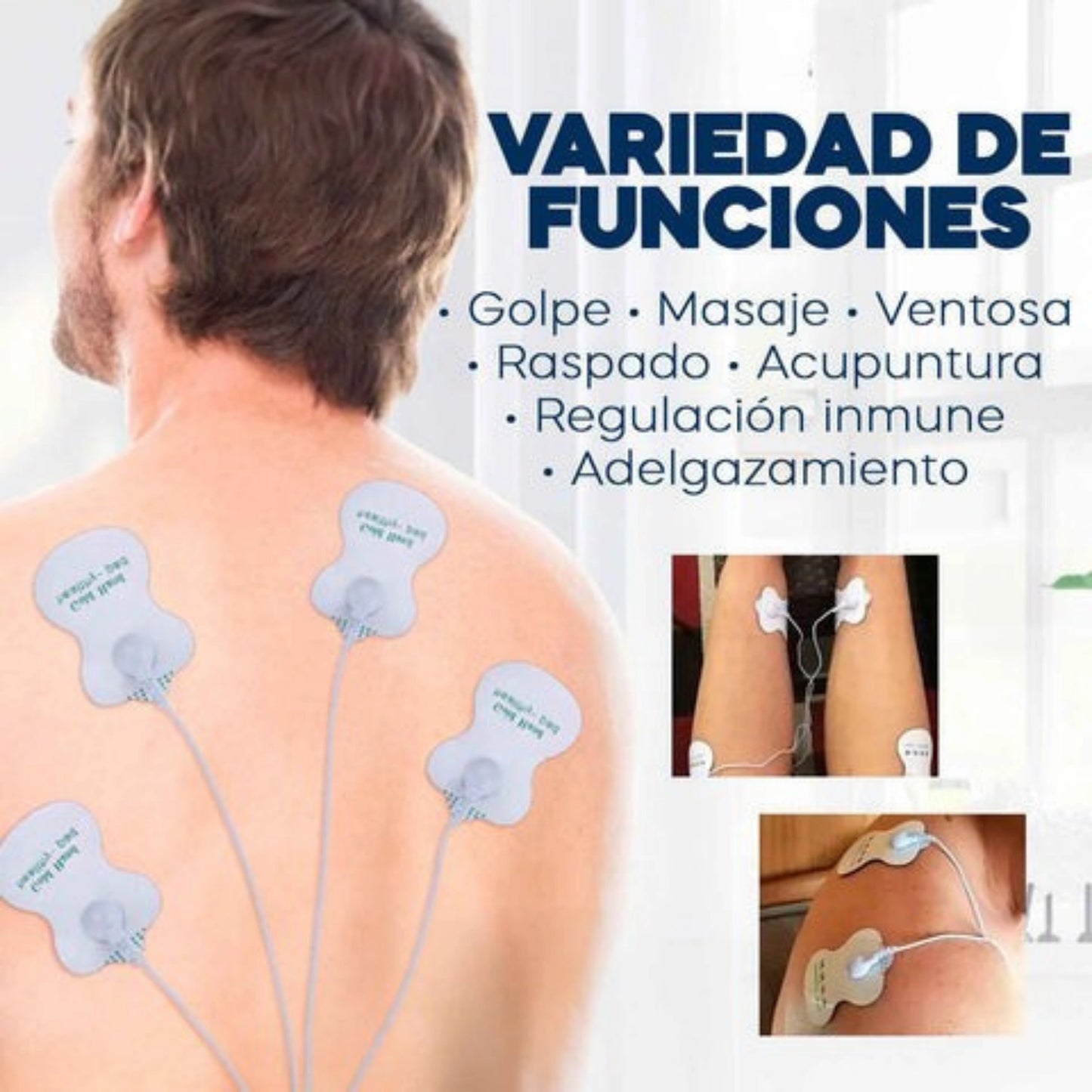 Electro Estimulador PainRelief Pro - Alivia dolor y tensión muscular en minutos desde casa