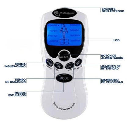 Electro Estimulador PainRelief Pro - Alivia dolor y tensión muscular en minutos desde casa