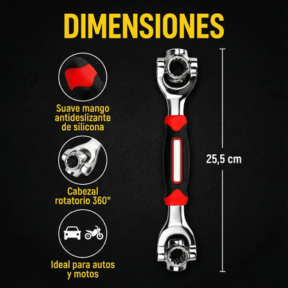 Llave Universal 48 en 1 -  la herramienta que te ahorra tiempo en casa y en el auto