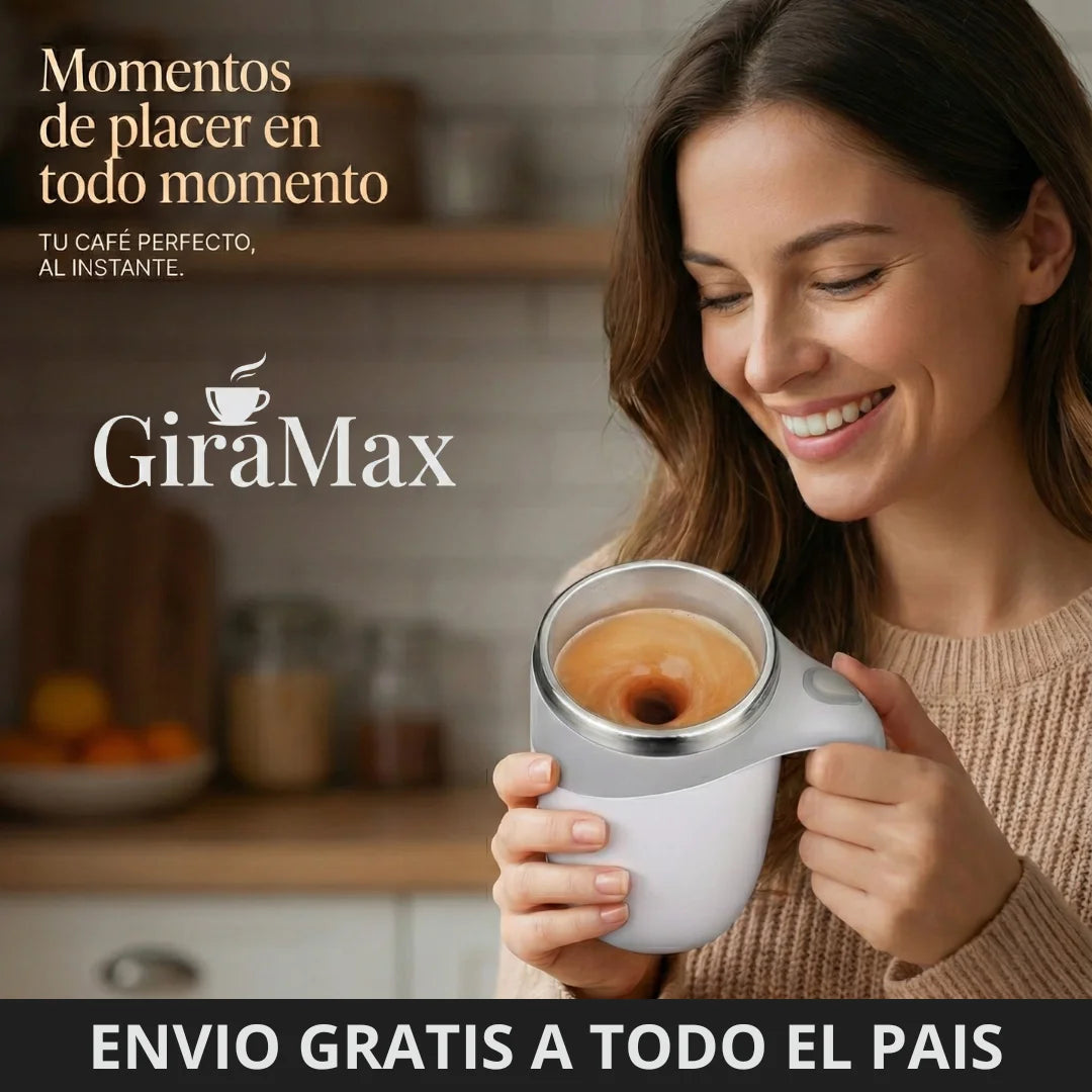 GiraMax™ - Taza Térmica Automezclable & Portátil (Frío/Calor)