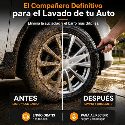 HidroMax™ – Pistola de agua 3 en 1 alta presión para auto y jardín