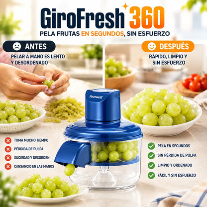 GiroFresh 360 – Deja de perder tiempo pelando frutas a mano