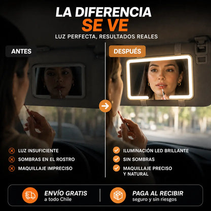 LumVisor™ – Maquíllate en el auto sin depender de la luz del día