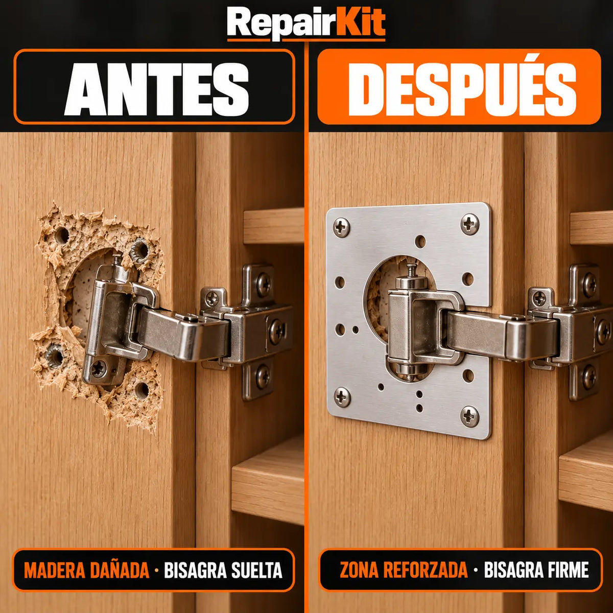 RepairKit – Repara bisagras rotas en minutos sin llamar a un maestro