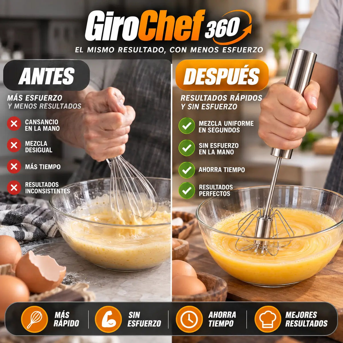 GiroChef 360 | Deja de batir a mano y perder tiempo en la cocina
