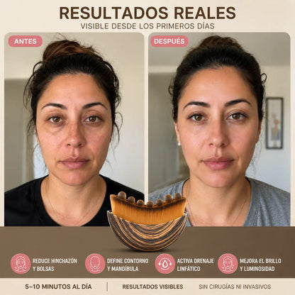 DrenaFace™ | Cepillo linfático facial para reducir hinchazón y mejorar tu brillo