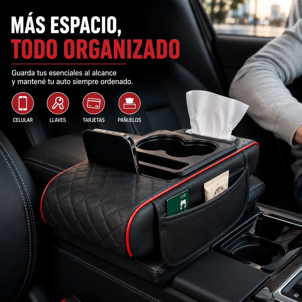 ArmRest™ | Viaja mas comodo y manten tu auto ordenado siempre!