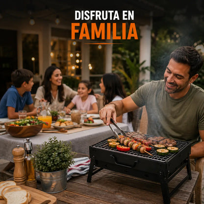 ParrillaMax – Parrilla portátil a carbón para asar donde quieras