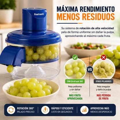 GiroFresh 360 – Deja de perder tiempo pelando frutas a mano