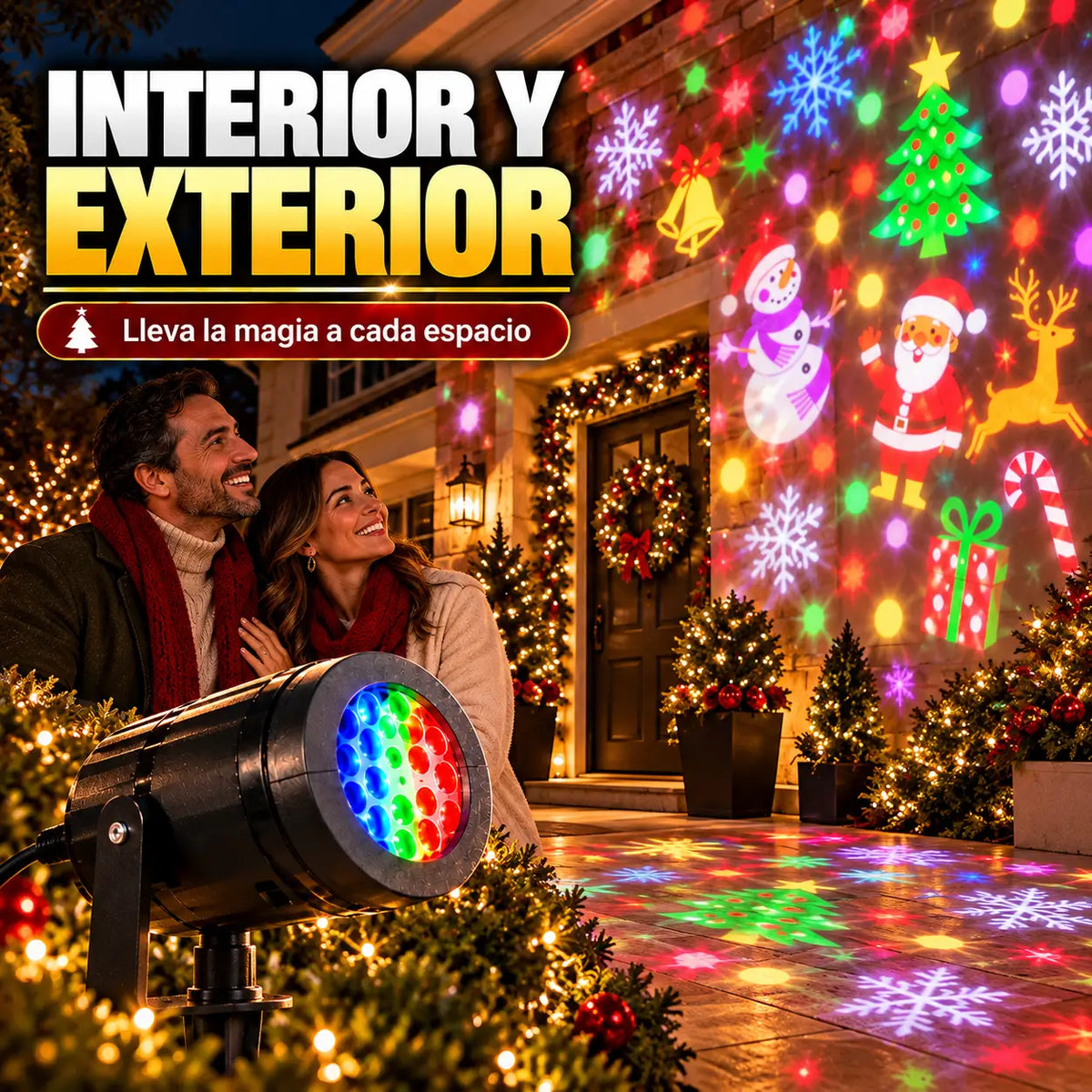 NaviGlow – Proyector navideño LED que decora tu casa en segundos