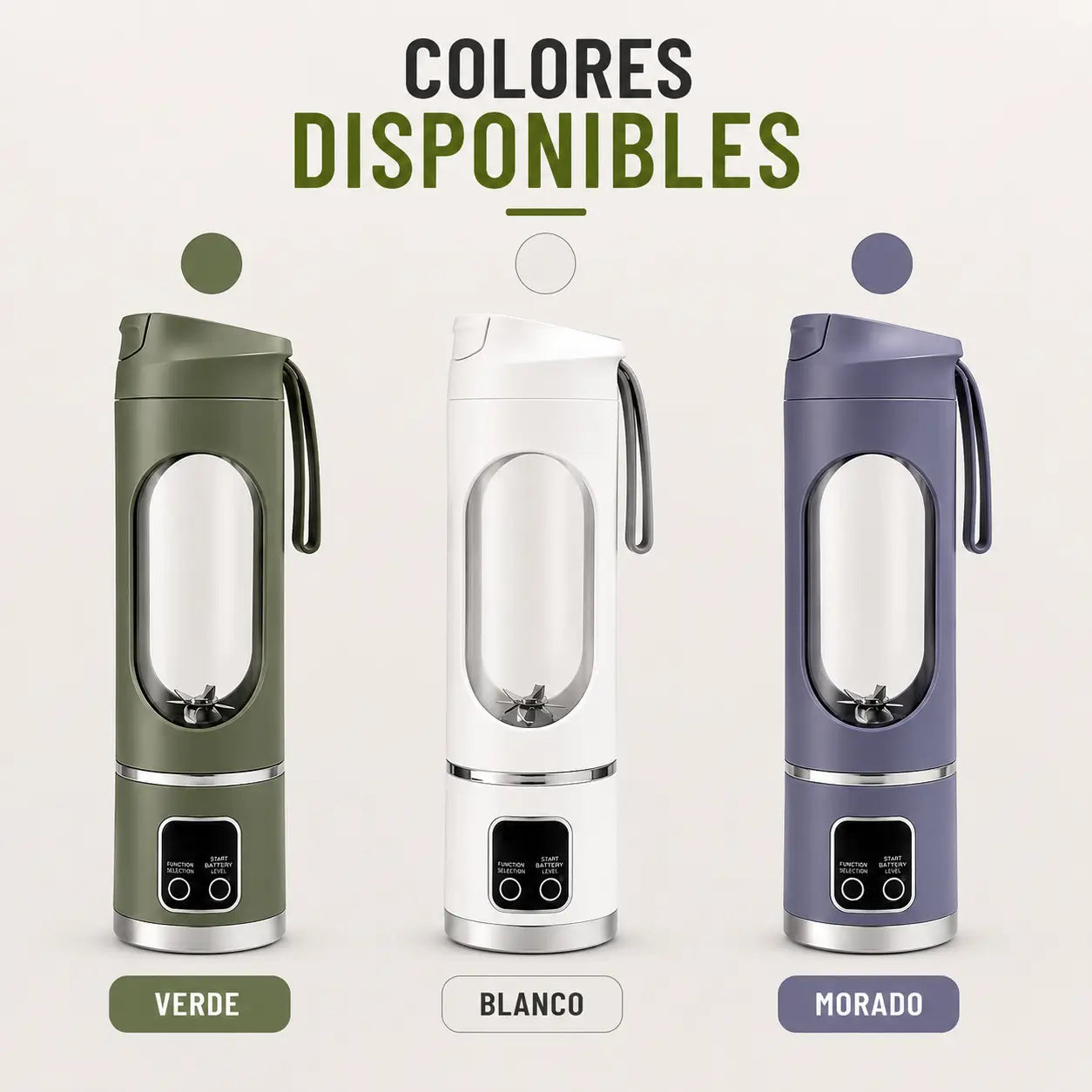 LicuaGo™ | Batidos sin enchufe: licuadora recargable USB para llevar a todas partes