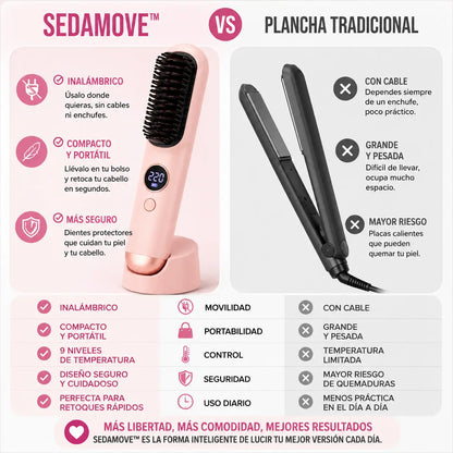 SedaMove™ - Cabello más ordenado y suave, estés donde estés