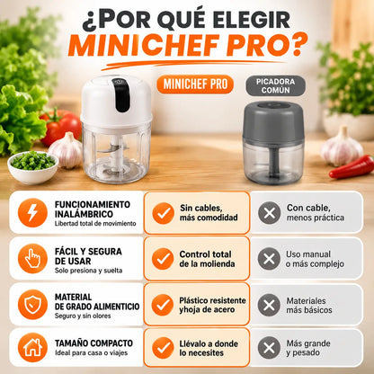 MiniChef Pro – Deja de perder tiempo picando a mano cada vez que cocinas