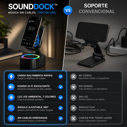 SoundDock™ – Deja de usar varios gadgets con un solo dispositivo