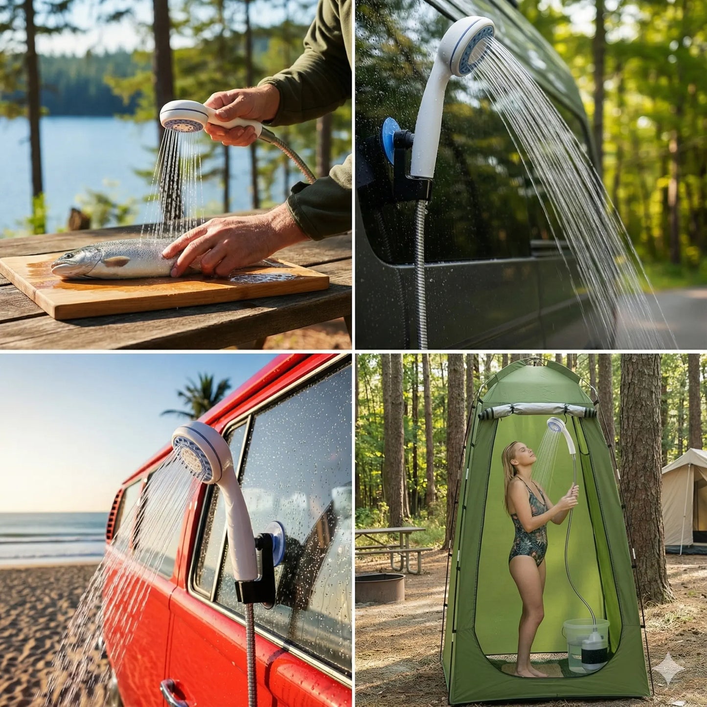 DuchaFlex: Adiós al baño hecho un desastre por tu mascota y a quedarte sin ducha en camping (agua al instante donde estés)