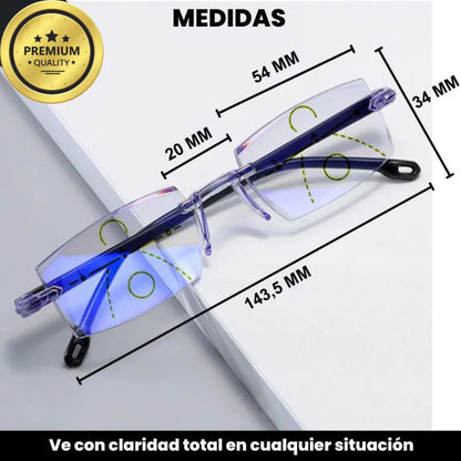 Lentes Sincera Infinity - Visión nítida y sin saltos de cerca, lejos y a media distancia.