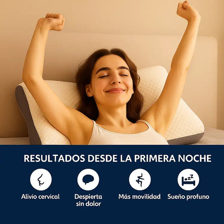 Almohada CerviLux™ - Sueño reparador con soporte cervical perfecto