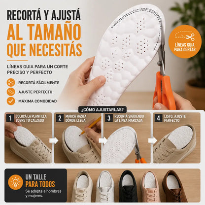AliviaStep™ | plantilla 4D con soporte de arco para caminar sin dolor
