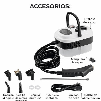 Limpiadora VaporClean Elite — Limpieza profunda al vapor para tu hogar y auto. Listo en 10 segundos.