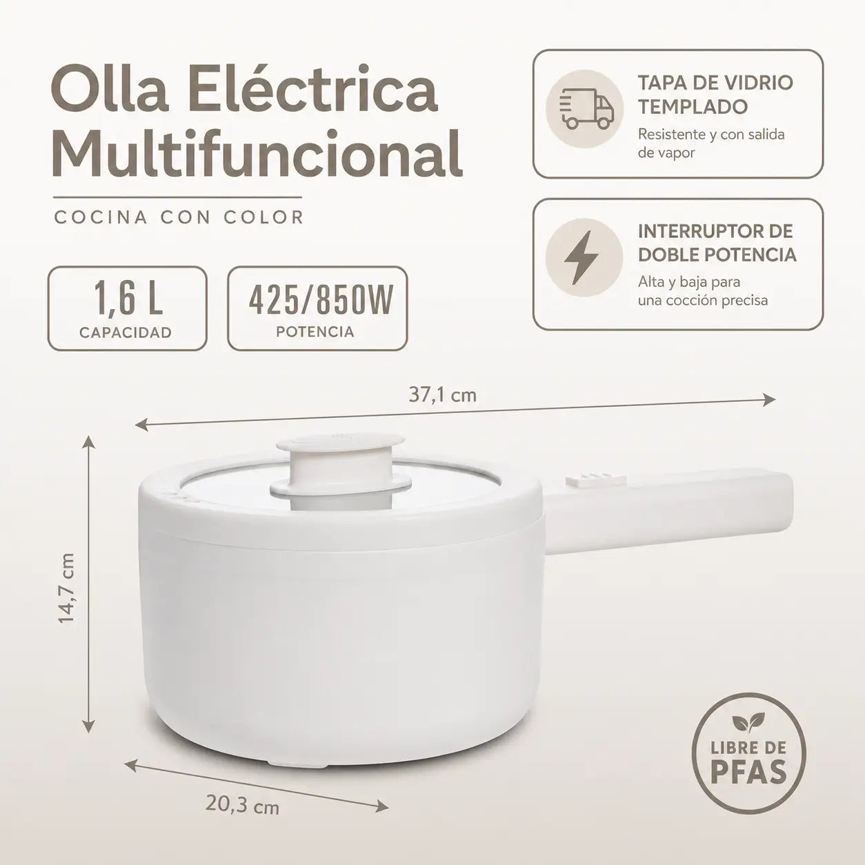 CocinaFácil Pro - Tu cocina completa en una sola olla eléctrica