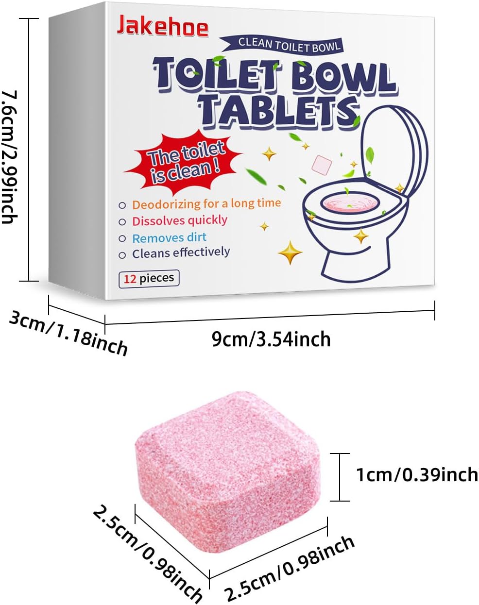 Tabletas FizzClean Limpia profundo y deja tu baño con olor fresco — sin frotar, sin esfuerzo