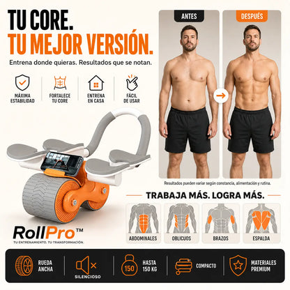 RollPro™ | Entrena el core sin lesionarte gracias al soporte acolchado