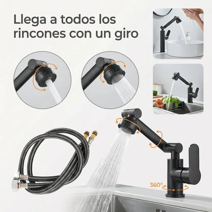 Grifo AquaGiro Plus™ - Limpieza cómoda para quien ya no quiere esforzarse