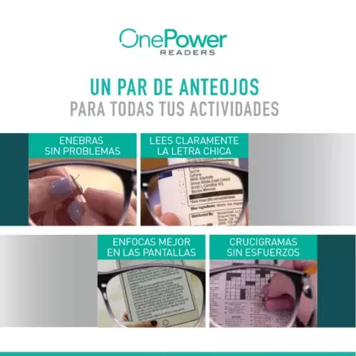 Lentes OnePower® - Un Solo Par Que Se Ajusta a Todas Tus Actividades Diarias