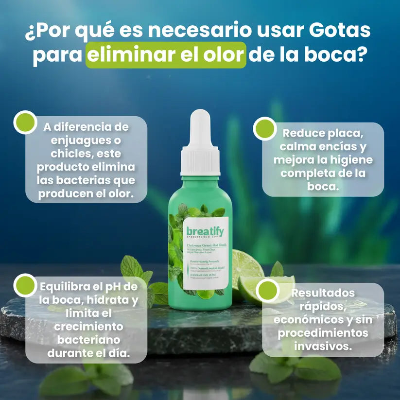 Breatify™ Gotas - Aliento fresco todo el día, con tres gotas