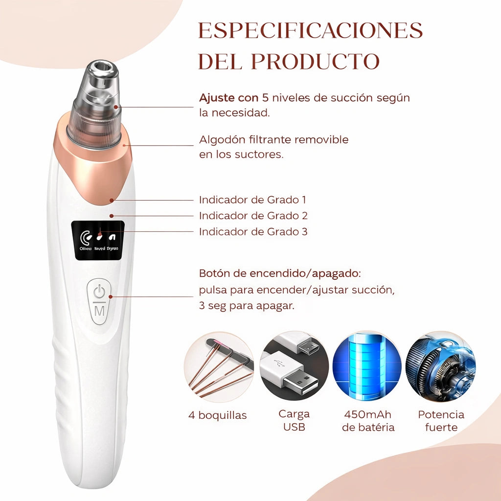 Limpiador Facial Dermapure - Facial de poros limpios en casa, en minutos