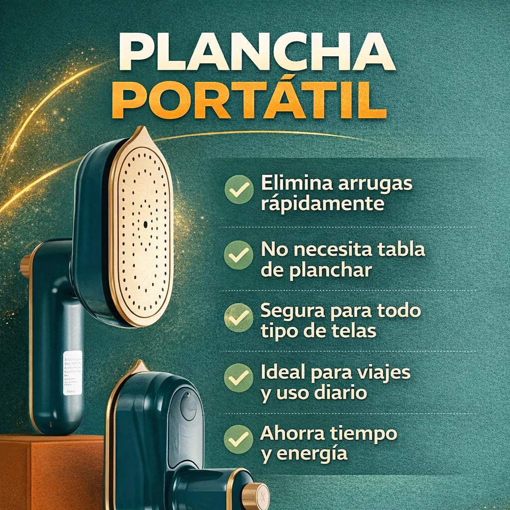 Plancha VaporSlim™ - Ropa impecable en viaje y en casa, sin esfuerzo.