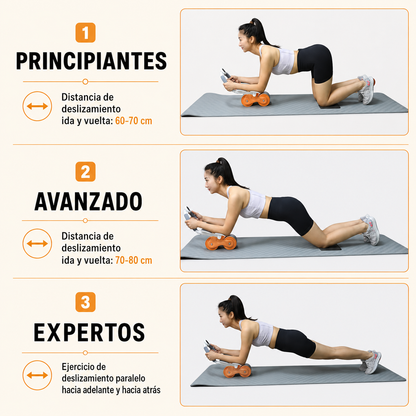 RollPro™ | Entrena el core sin lesionarte gracias al soporte acolchado