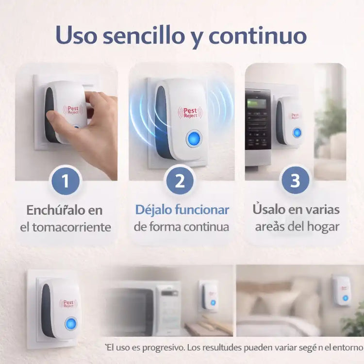 Repelente SafeHome Pro - Protege a tu familia de plagas sin químicos tóxicos
