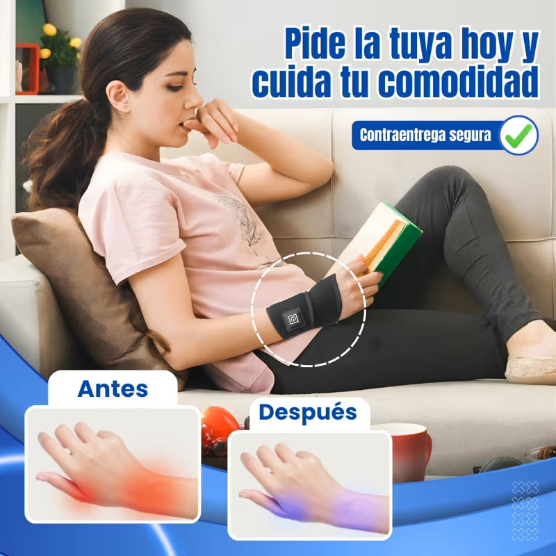 Muñequera AlivioTherm™ - Terapia de CALOR para reducir el DOLOR de muñeca desde casa