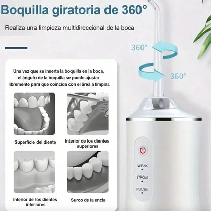 DentiJet™ - Irrigador Dental - Adiós a la comida atrapada: limpieza profunda donde el cepillo no llega