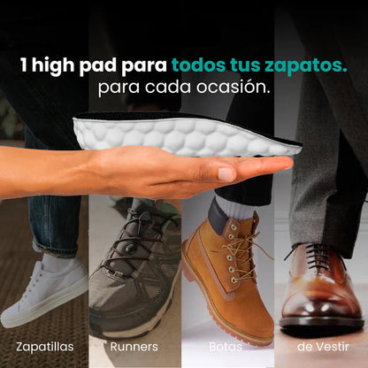 Plantillas ElevateX Pro — Luce 3,5 cm más alto al instante, sin que nadie lo note