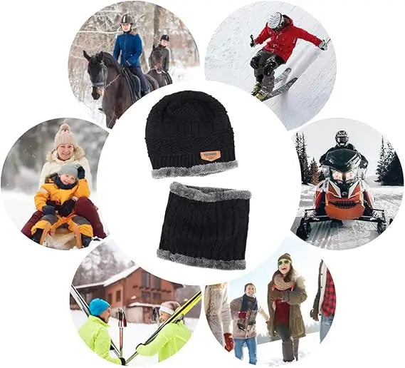 Set Gorro + Bufanda NorteSur™  - Hecho para el invierno chileno, de norte a sur