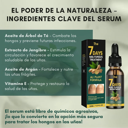 Serum Para Hongos - Uñas con mejor aspecto en 7 días con uso diario 100% NATURAL