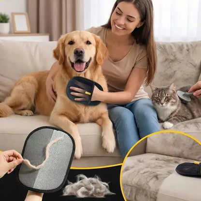 Guante PetHair Eraser - Muebles Impecables sin Rollos Adhesivos ni Aspiradoras
