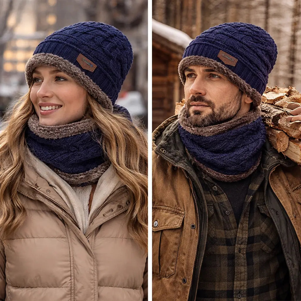 Set Gorro + Bufanda NorteSur™  - Hecho para el invierno chileno, de norte a sur