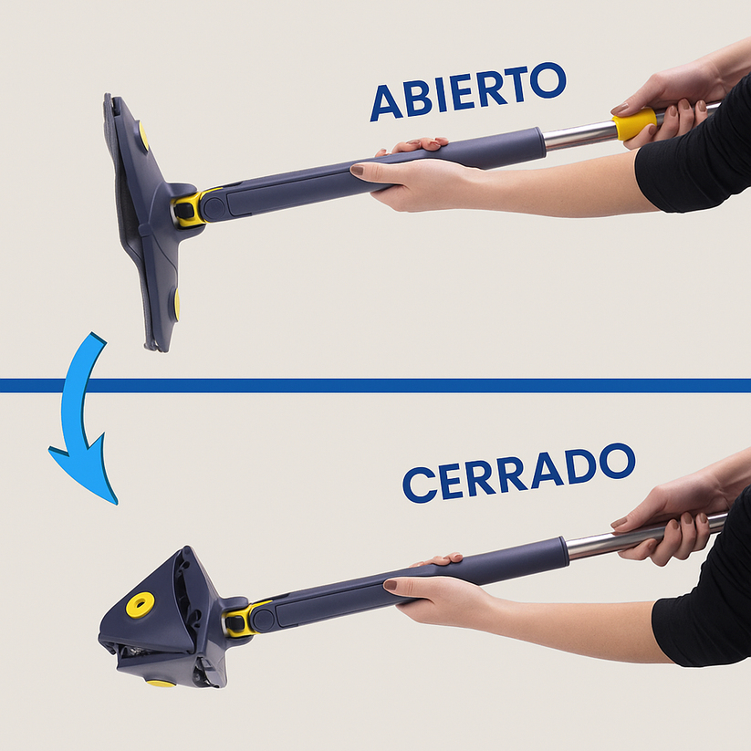 FácilMop™ - Trapeadora autoescurrible, limpia sin esfuerzo y sin agacharte