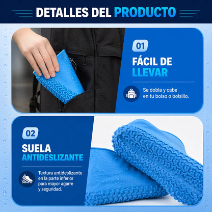 Fundas PisaSeco™ - Protege tus zapatos de la lluvia, barro y charcos en segundos